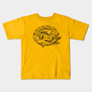 Chasing Tiger Trout and Tiger Muskie Kids T-Shirt